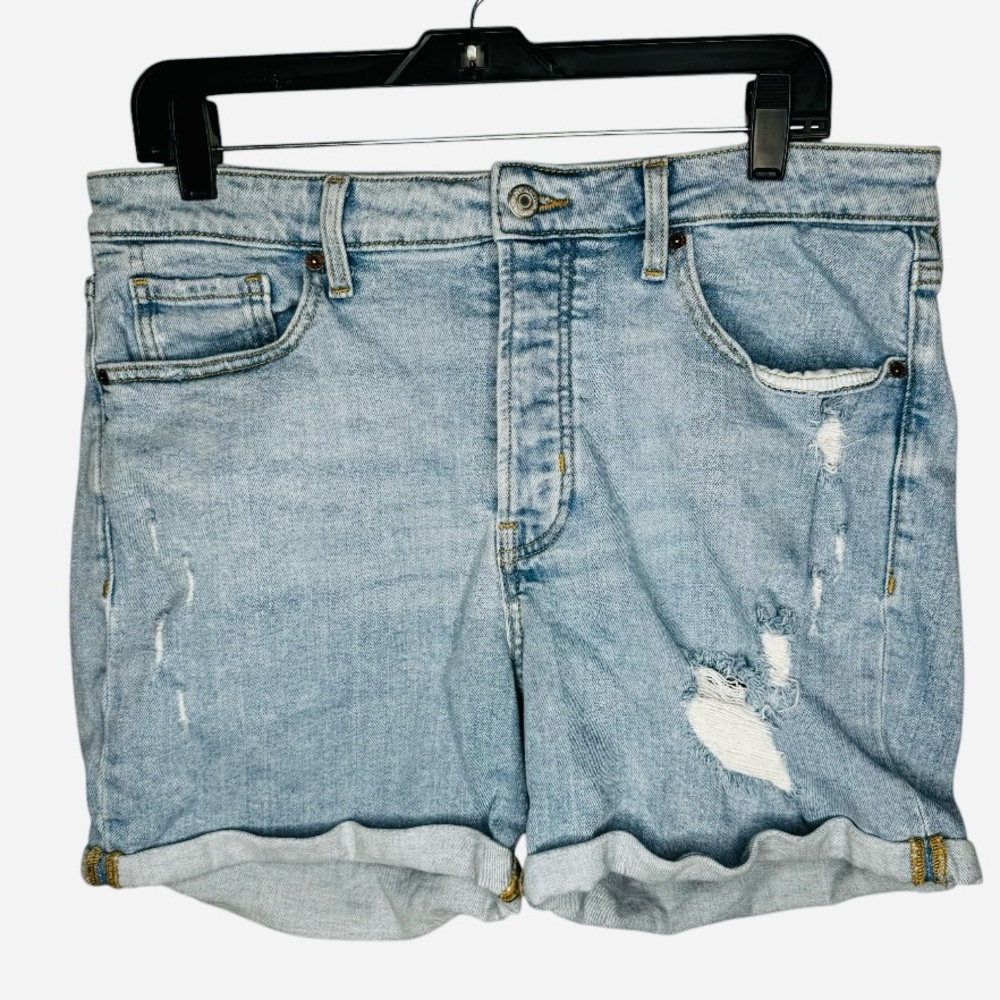 Old Navy O.G. STRAIGHT Light Blue Jean Shorts Size:14